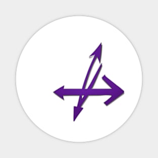 Electric Purple Lightning Bolt Graphic No. 531 Magnet
